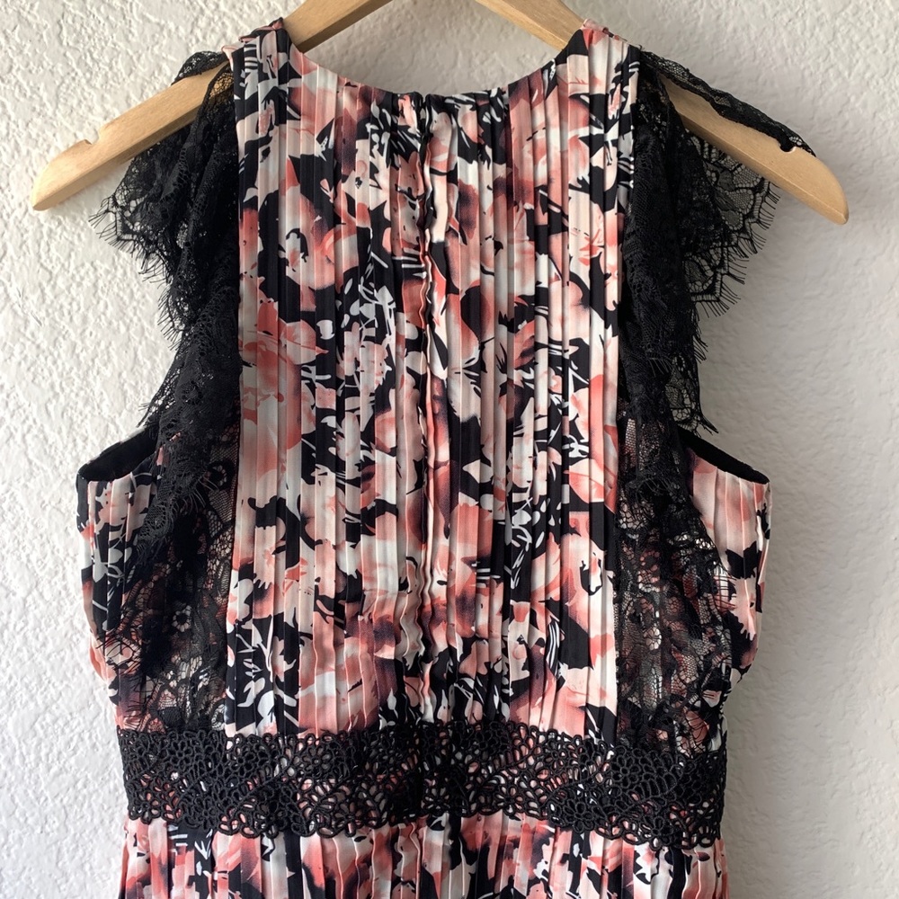 Foxiedox Jasmine Lace Pleated Floral Midi Dress XS - Picture 9 of 16